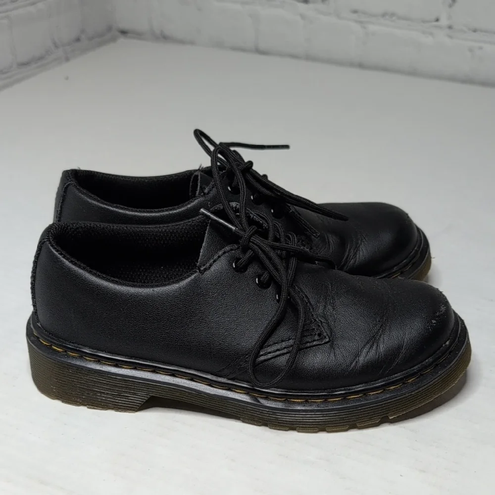 Dr. Marten Kids 1461 Lace Up Loafers Black.